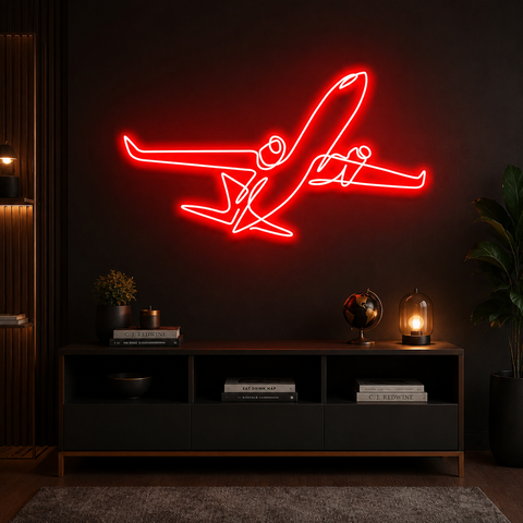 The Airplane Neon Sign