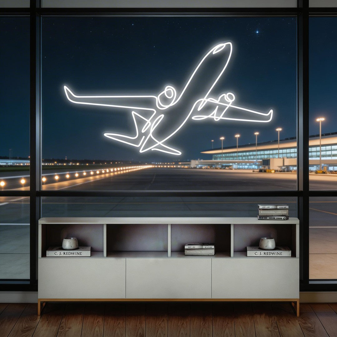 The Airplane Neon Sign