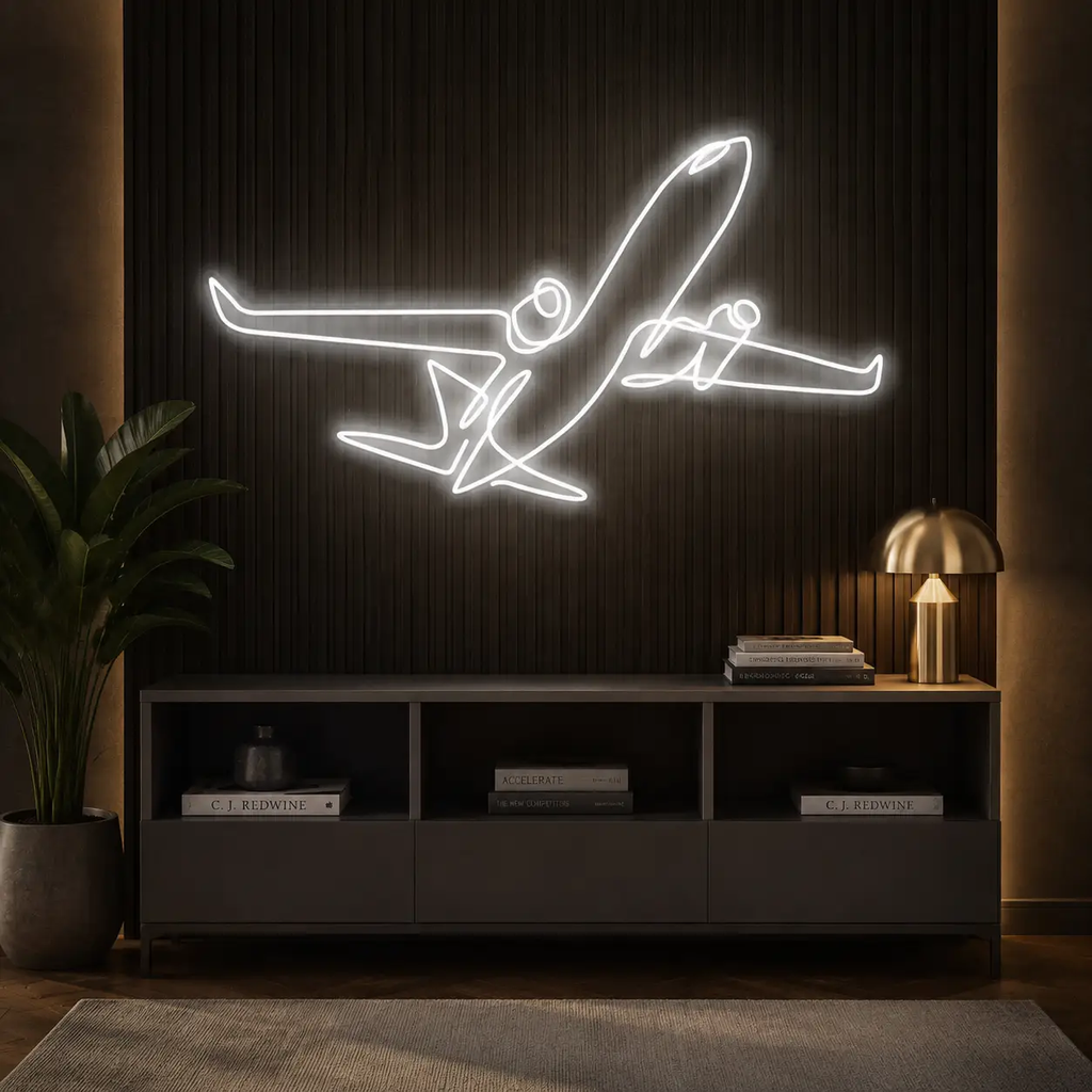 The Airplane Neon Sign