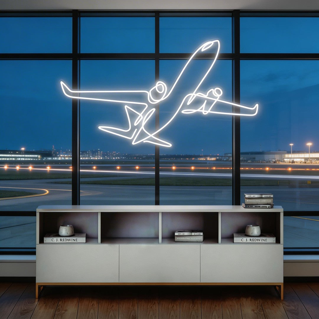 The Airplane Neon Sign