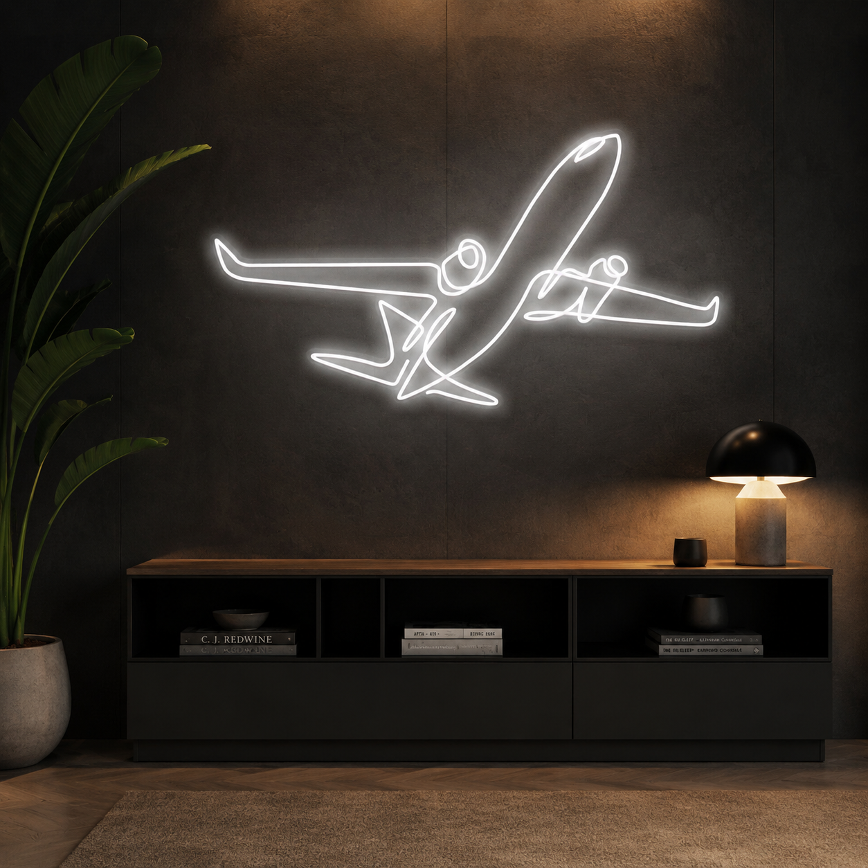 The Airplane Neon Sign