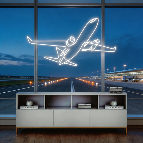 The Airplane Neon Sign