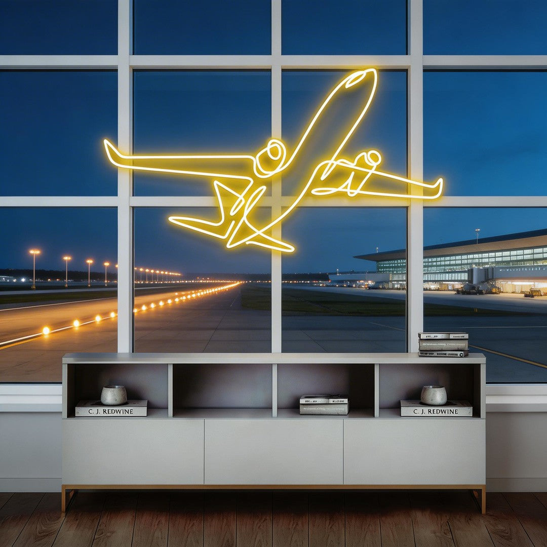 The Airplane Neon Sign