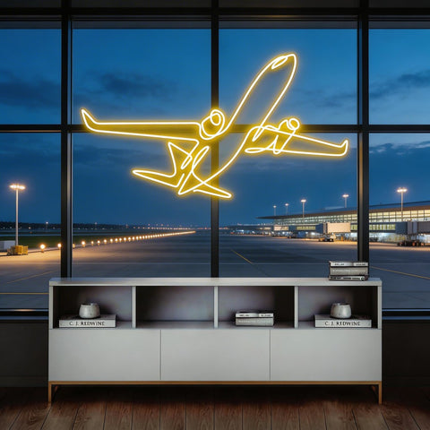The Airplane Neon Sign