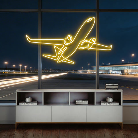The Airplane Neon Sign