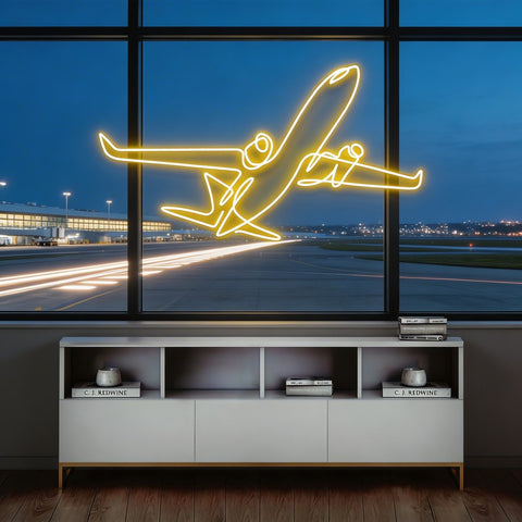 The Airplane Neon Sign