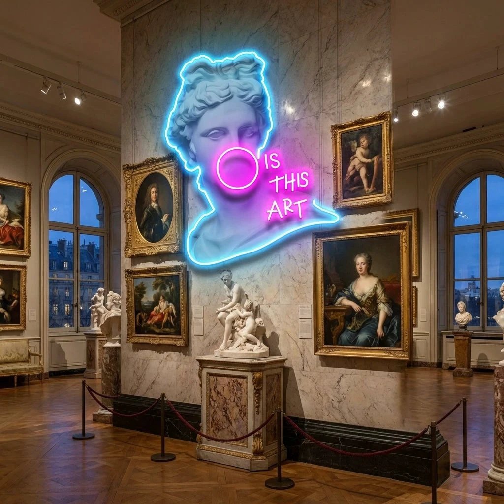 Is This Art Led Neon Acrylic Artwork Led Neon Sign Light