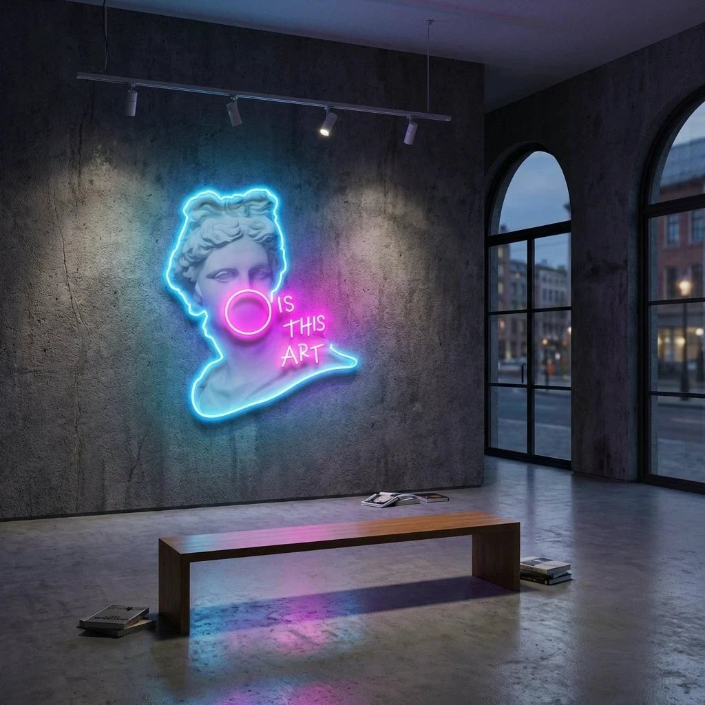 Is This Art Led Neon Acrylic Artwork Led Neon Sign Light