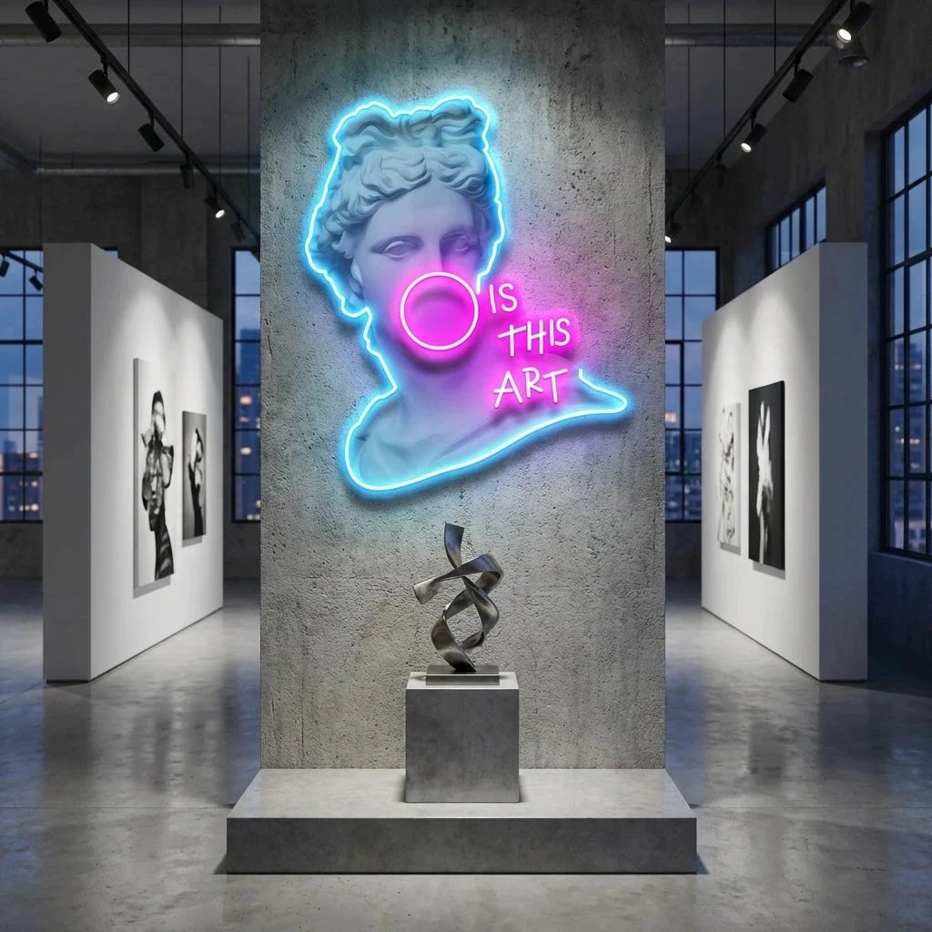 Is This Art Led Neon Acrylic Artwork Led Neon Sign Light