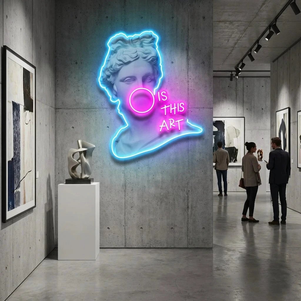 Is This Art Led Neon Acrylic Artwork Led Neon Sign Light