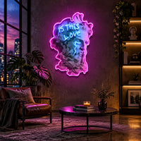"Is This Love?" Neon x Acrylic Artwork