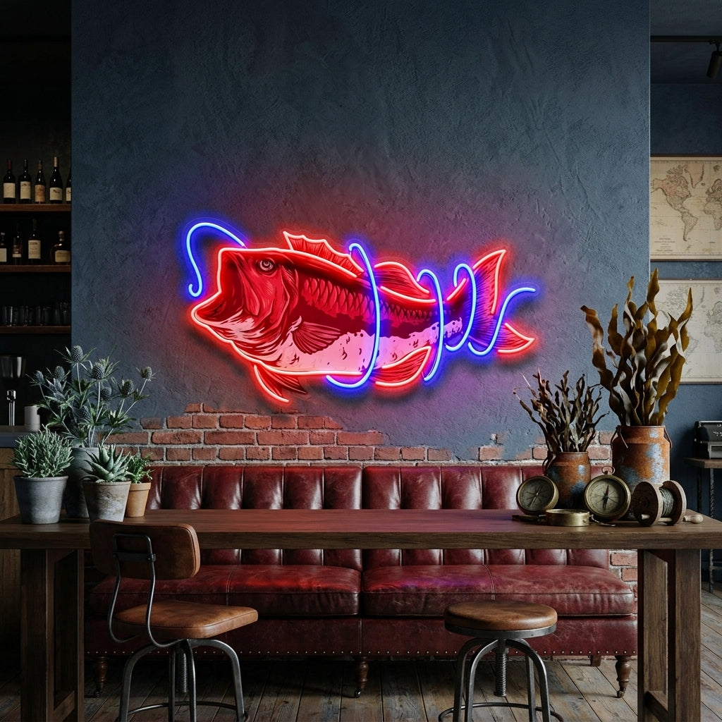 It Is Covered With Fishing Line LED Neon Sign Light Pop Art