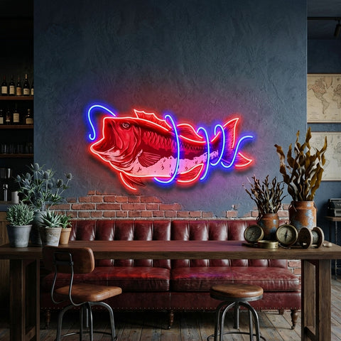 It Is Covered With Fishing Line LED Neon Sign Light Pop Art