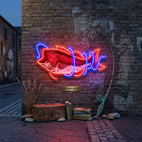 It Is Covered With Fishing Line LED Neon Sign Light Pop Art