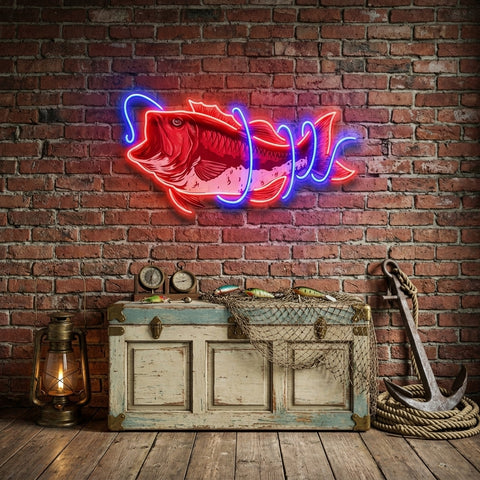 It Is Covered With Fishing Line LED Neon Sign Light Pop Art