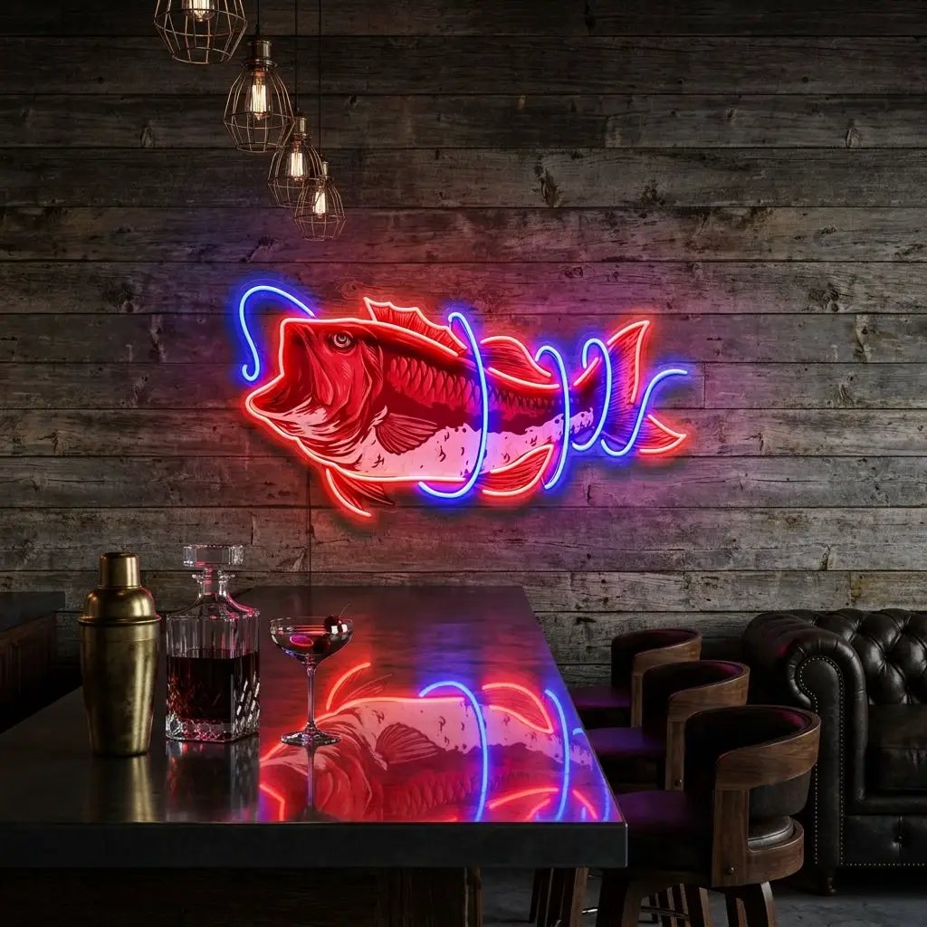 It Is Covered With Fishing Line LED Neon Sign Light Pop Art