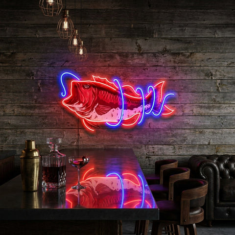 It Is Covered With Fishing Line LED Neon Sign Light Pop Art
