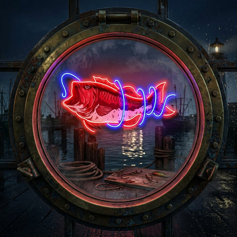 It Is Covered With Fishing Line LED Neon Sign Light Pop Art