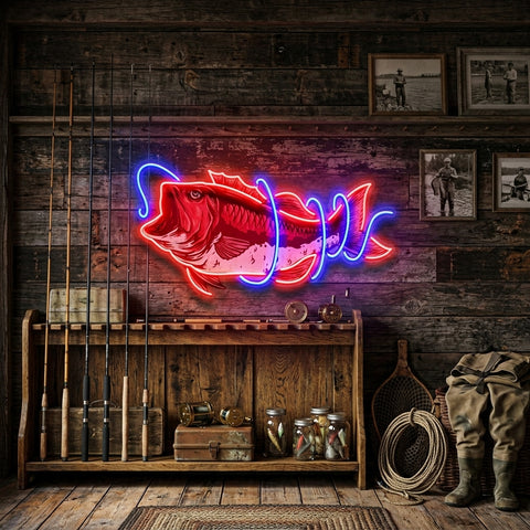 It Is Covered With Fishing Line LED Neon Sign Light Pop Art