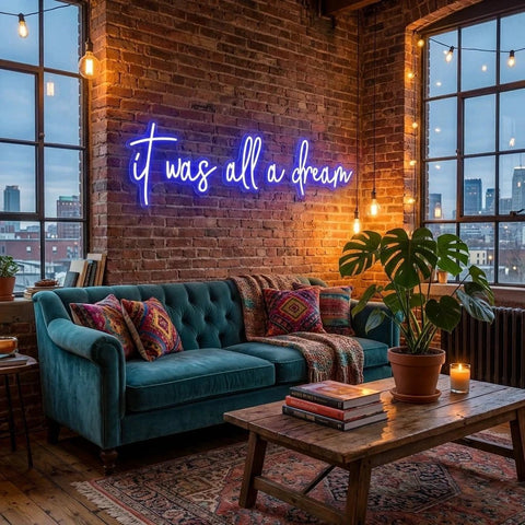 It Was All A Dream 1 Led Neon Sign Light