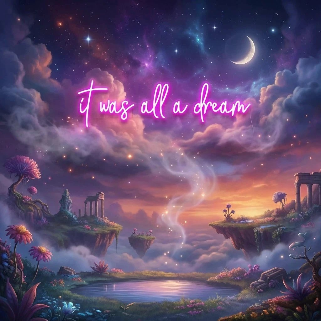 It Was All A Dream 1 Led Neon Sign Light