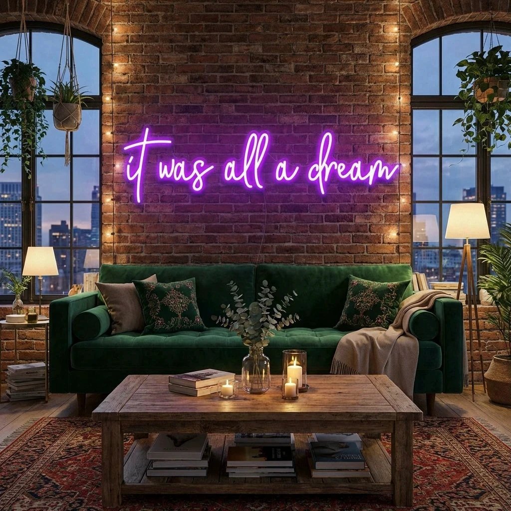 It Was All A Dream 1 Led Neon Sign Light