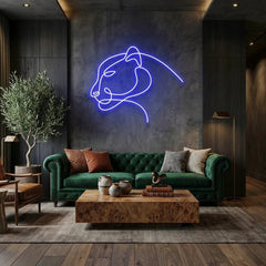 Jaguar Cat Led Neon Sign Light
