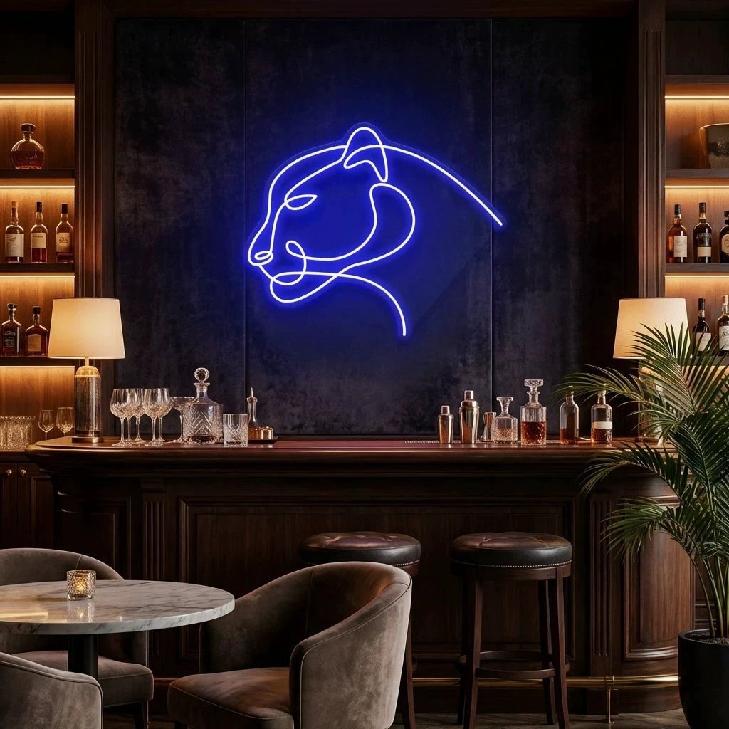 Jaguar Cat Led Neon Sign Light