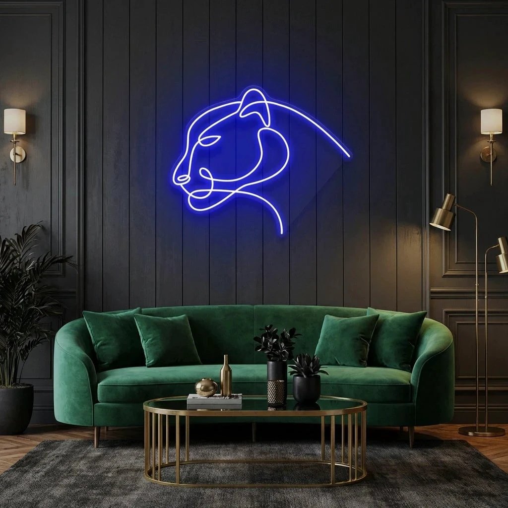 Jaguar Cat Led Neon Sign Light