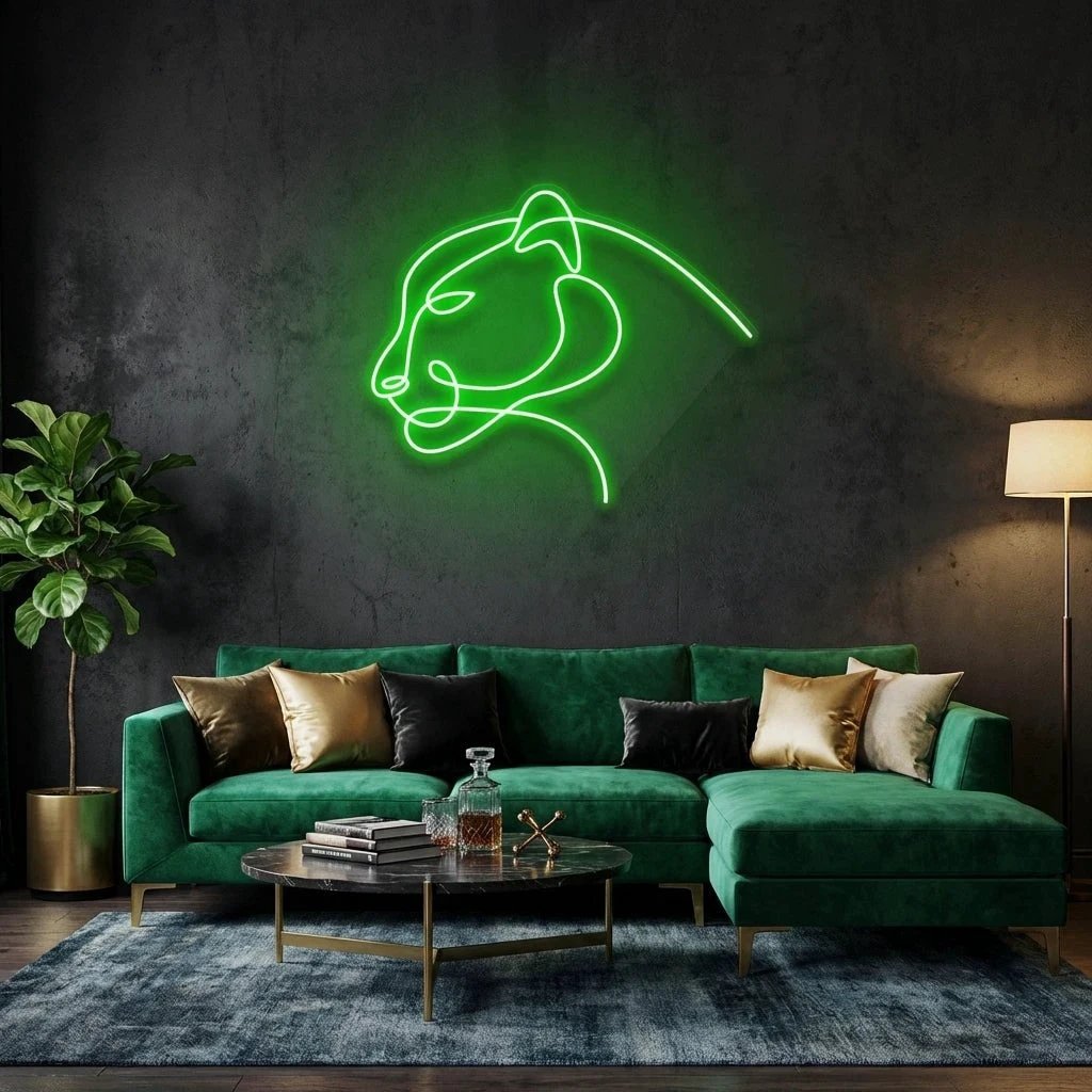 Jaguar Cat Led Neon Sign Light