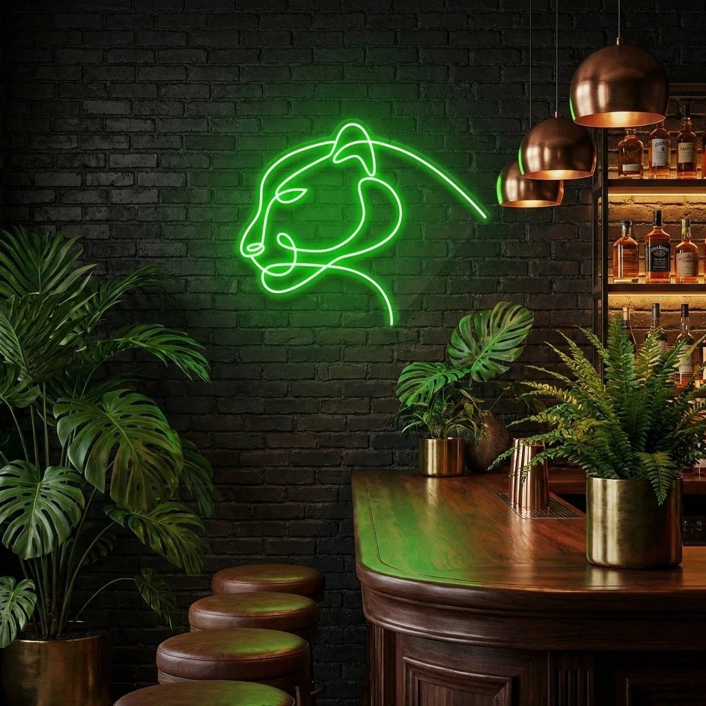 Jaguar Cat Led Neon Sign Light
