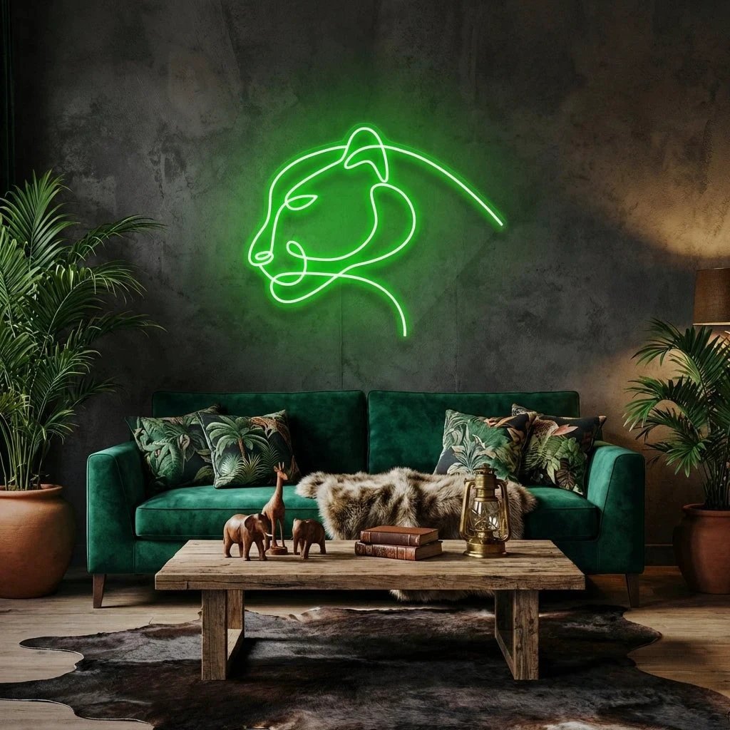 Jaguar Cat Led Neon Sign Light