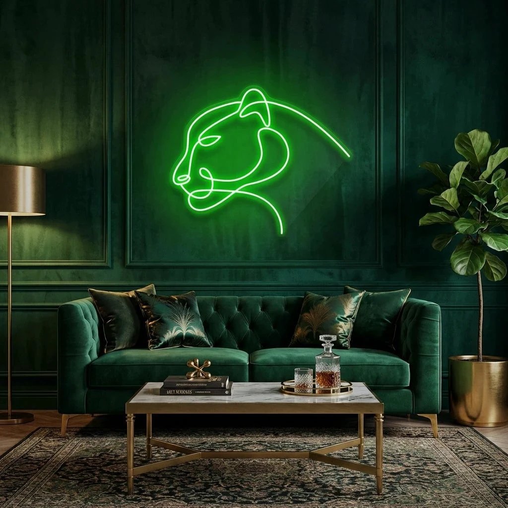 Jaguar Cat Led Neon Sign Light