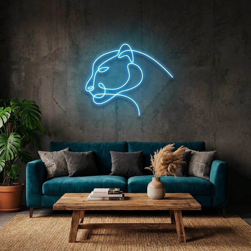 Jaguar Cat Led Neon Sign Light