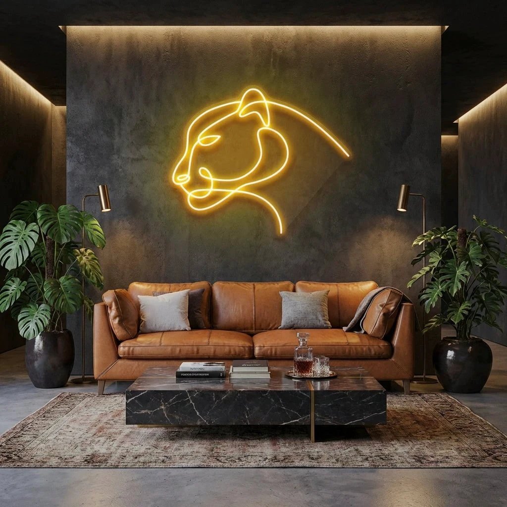 Jaguar Cat Led Neon Sign Light