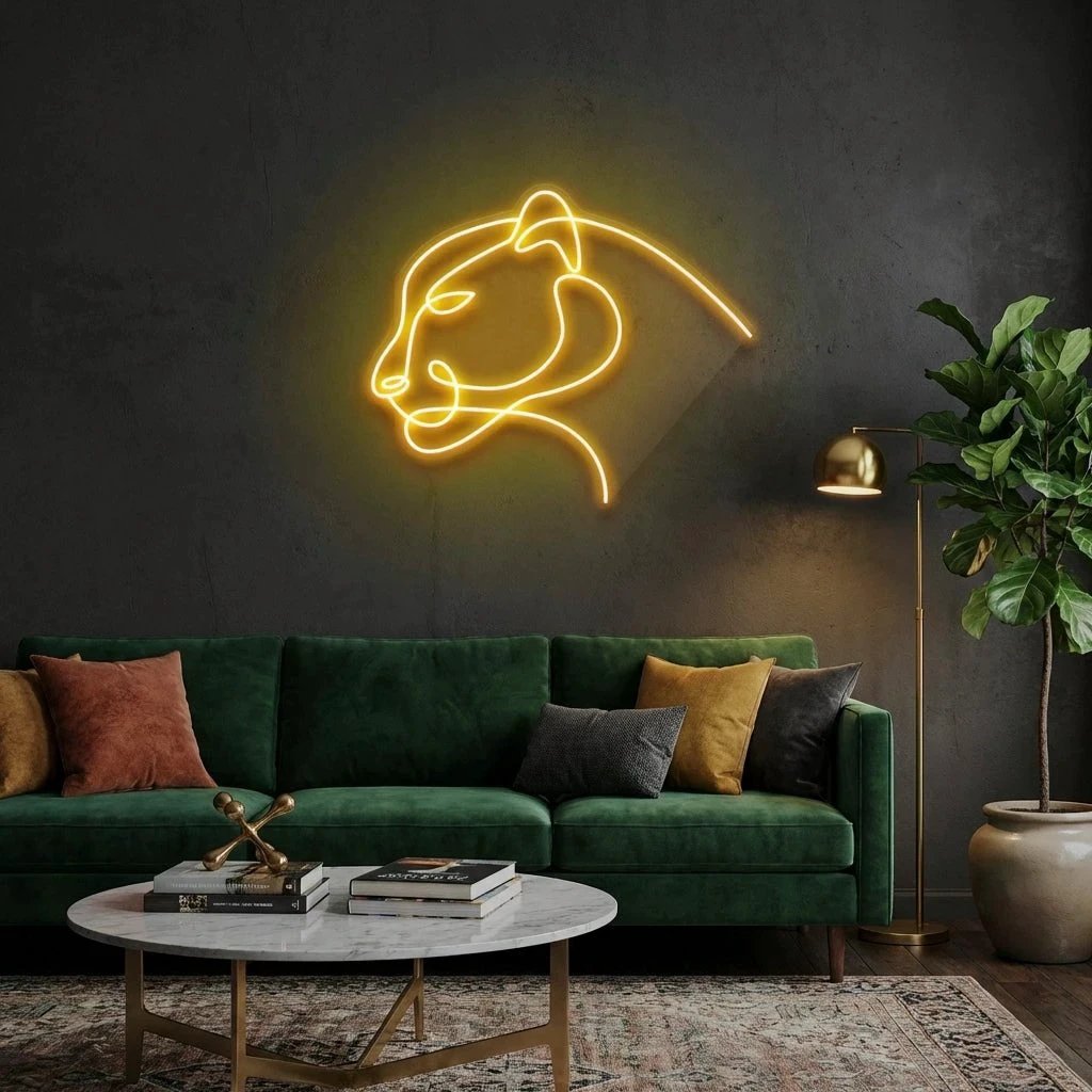 Jaguar Cat Led Neon Sign Light
