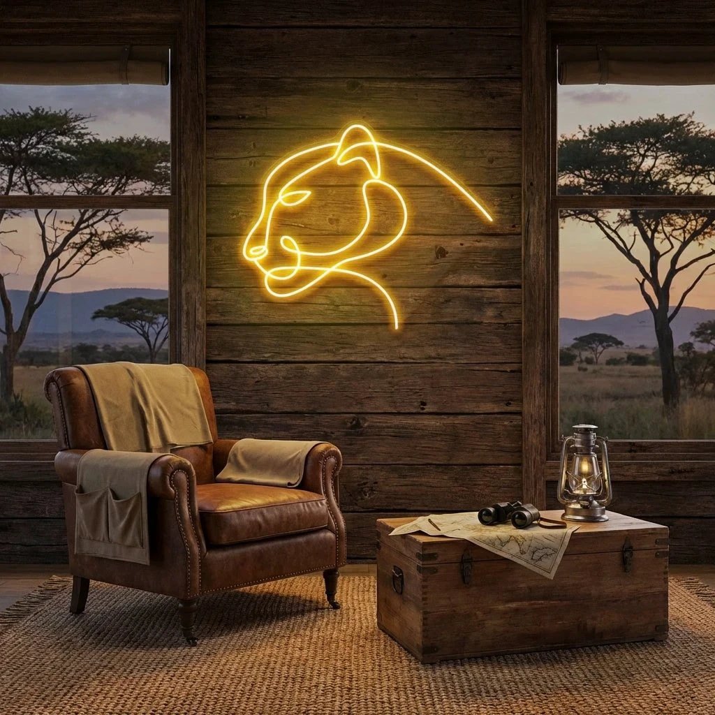 Jaguar Cat Led Neon Sign Light