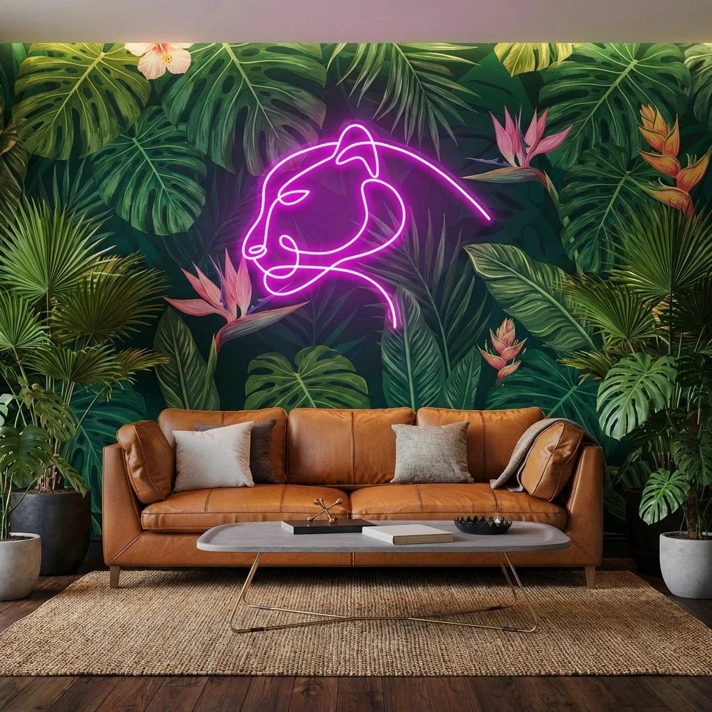 Jaguar Cat Led Neon Sign Light