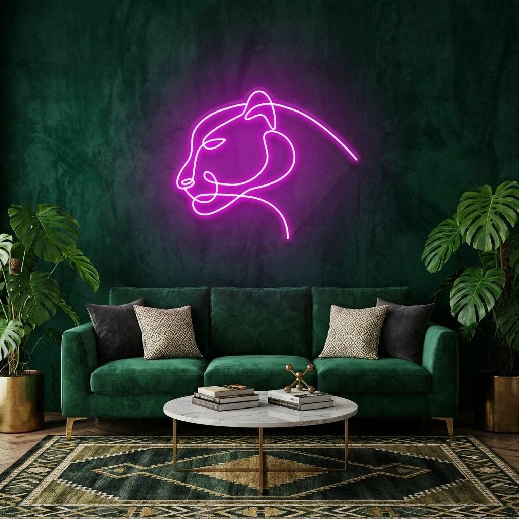 Jaguar Cat Led Neon Sign Light