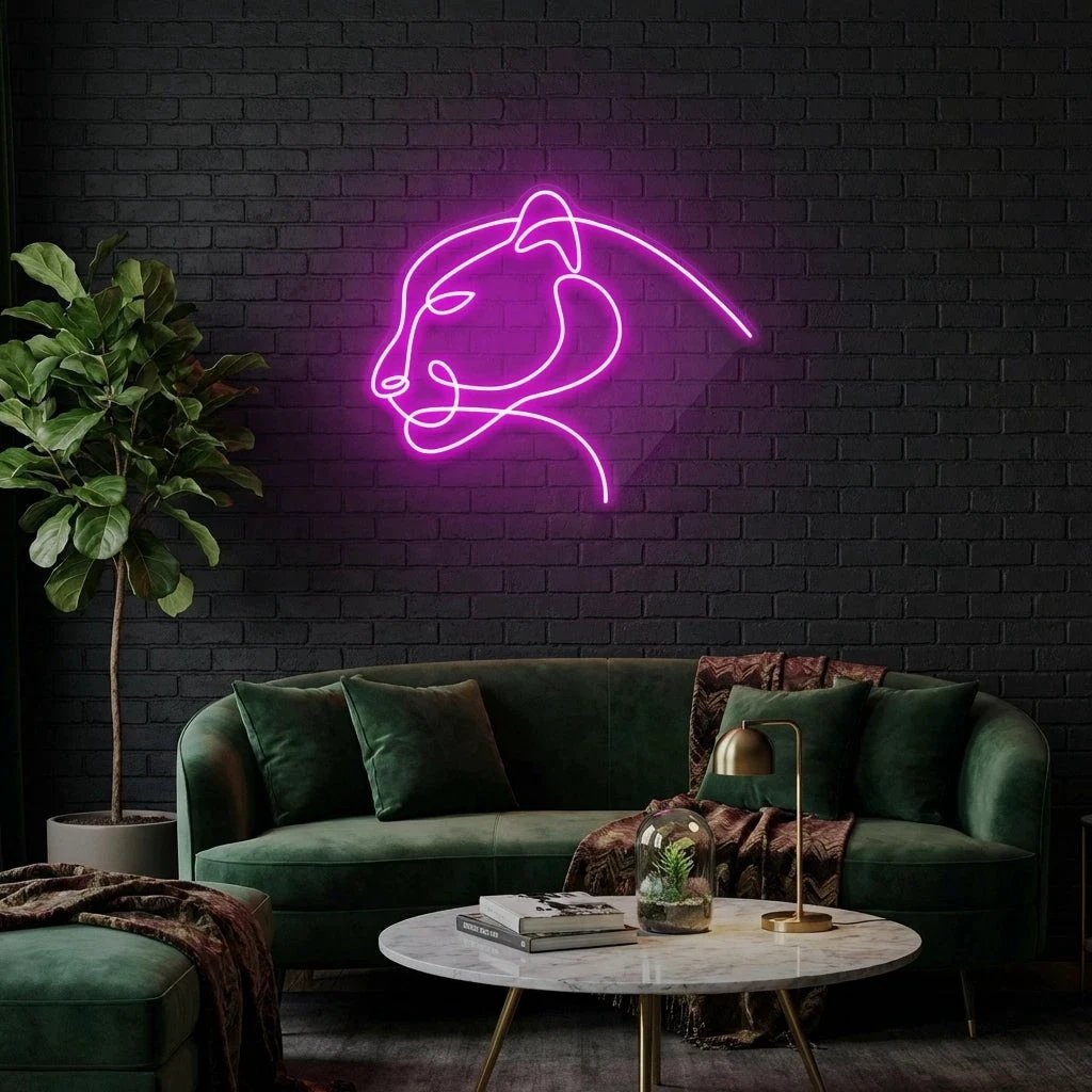 Jaguar Cat Led Neon Sign Light