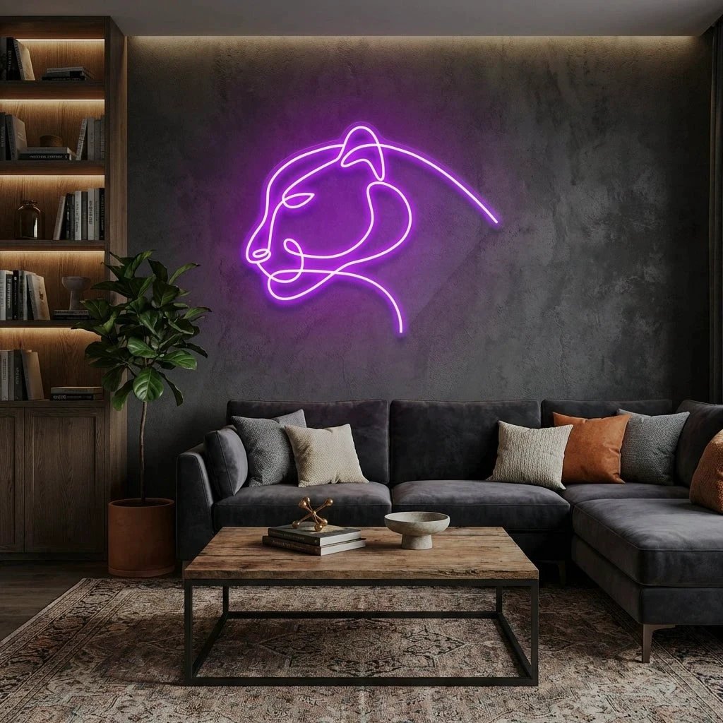 Jaguar Cat Led Neon Sign Light