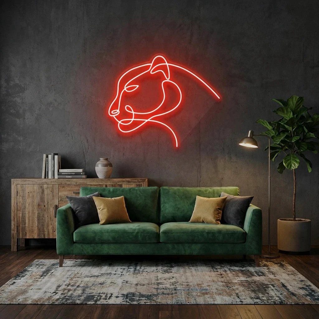 Jaguar Cat Led Neon Sign Light