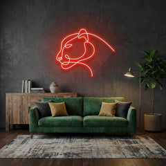 Jaguar Cat Led Neon Sign Light