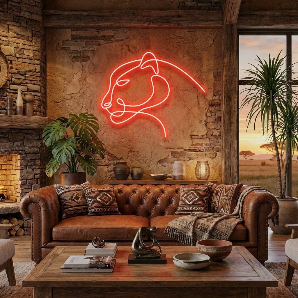 Jaguar Cat Led Neon Sign Light
