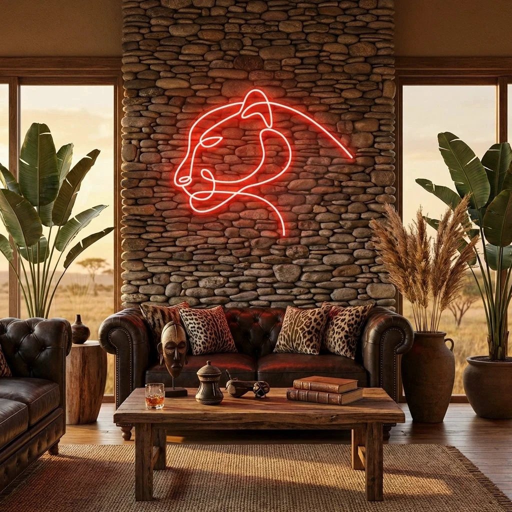 Jaguar Cat Led Neon Sign Light