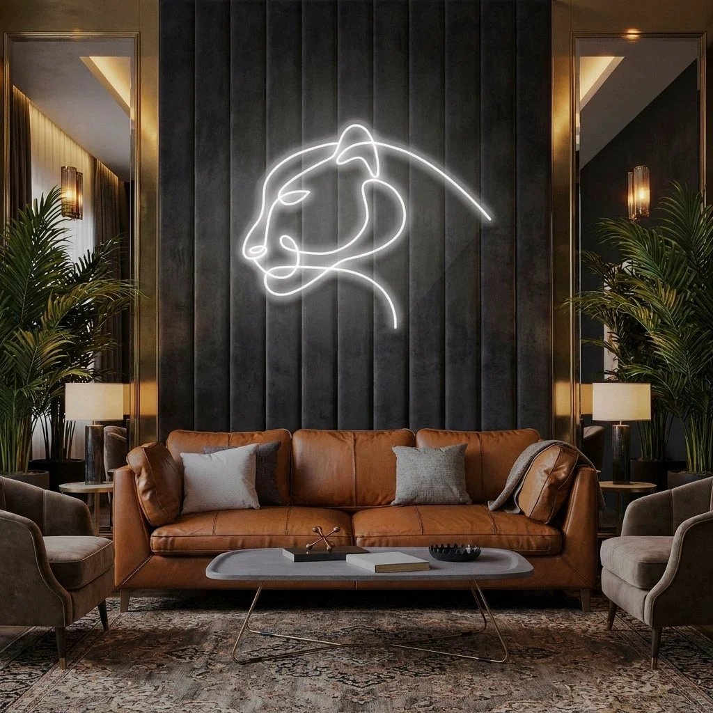 Jaguar Cat Led Neon Sign Light