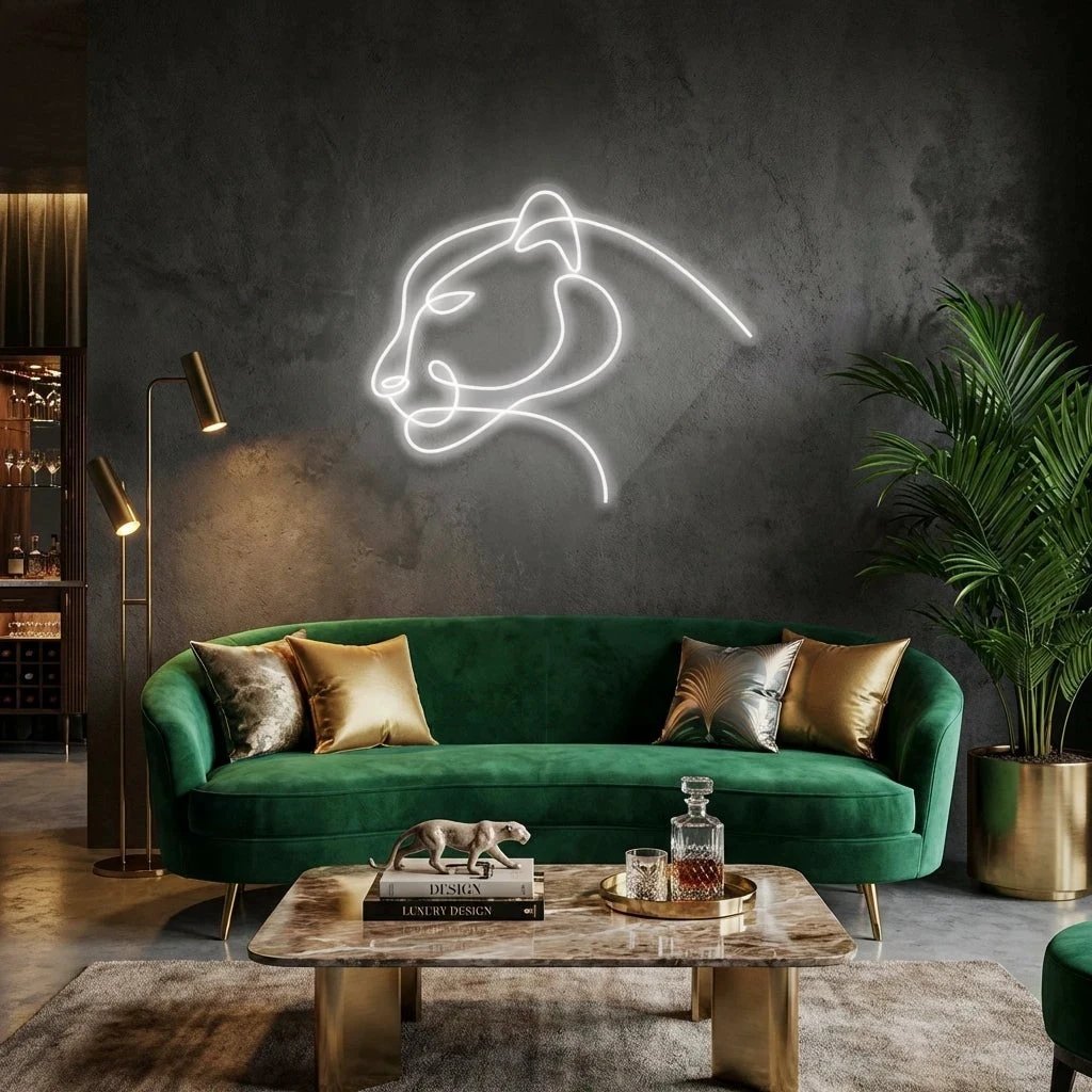 Jaguar Cat Led Neon Sign Light