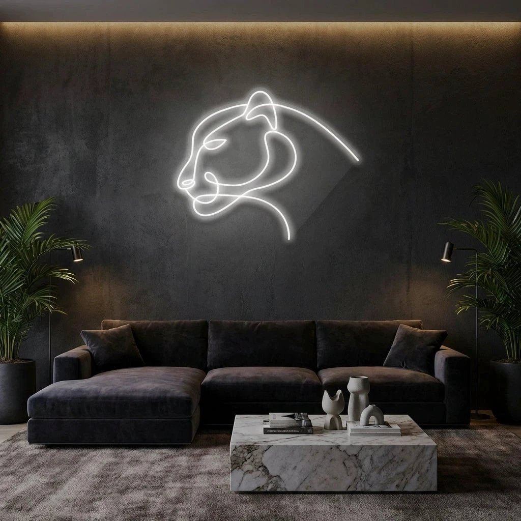 Jaguar Cat Led Neon Sign Light