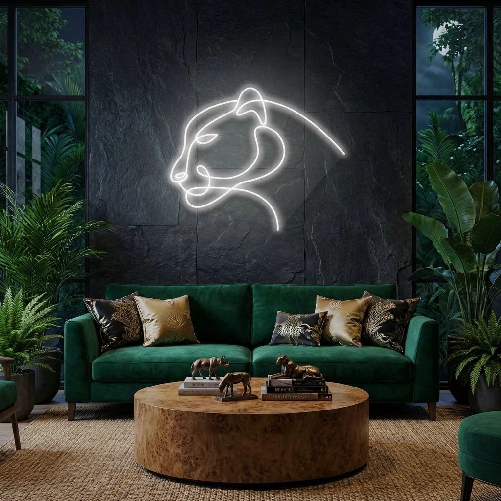 Jaguar Cat Led Neon Sign Light