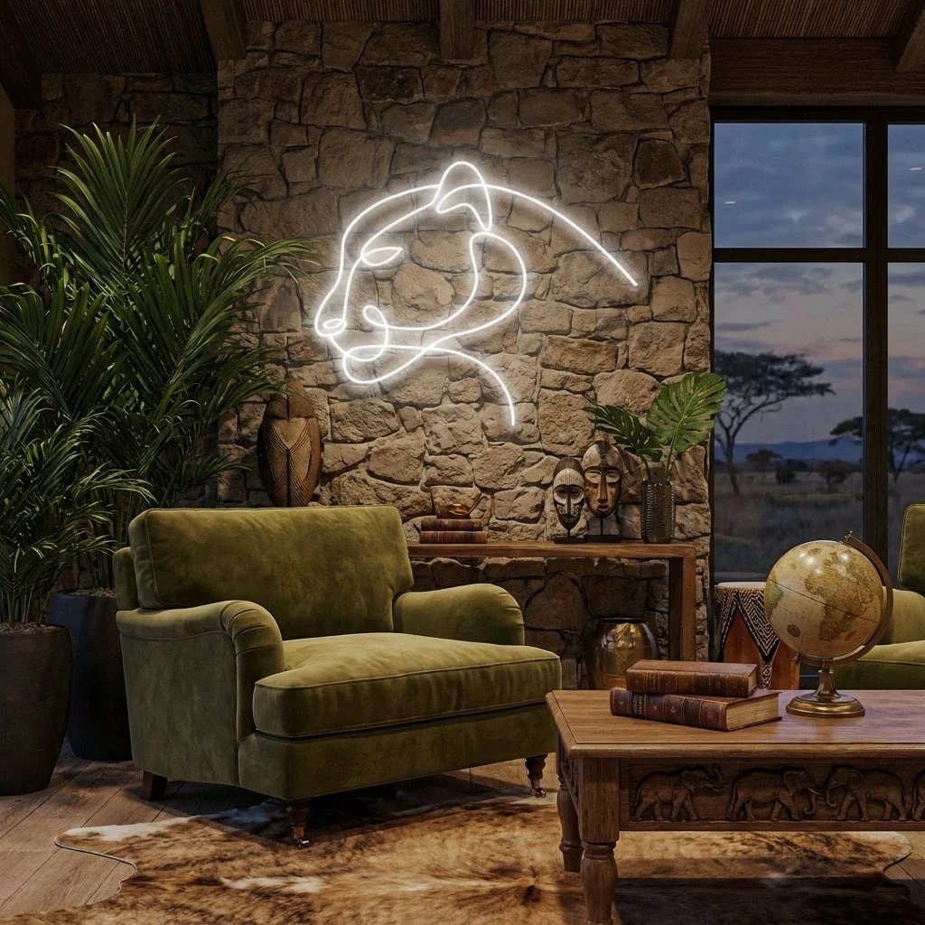 Jaguar Cat Led Neon Sign Light